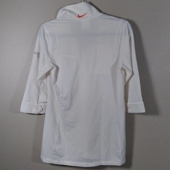 Nike Golf Bay Hill White Button Front Jacket Top - Picture 12 of 15